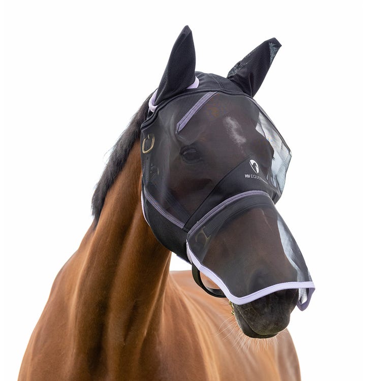 Hy Equestrian Mesh Full Mask with Ears and Nose image 7